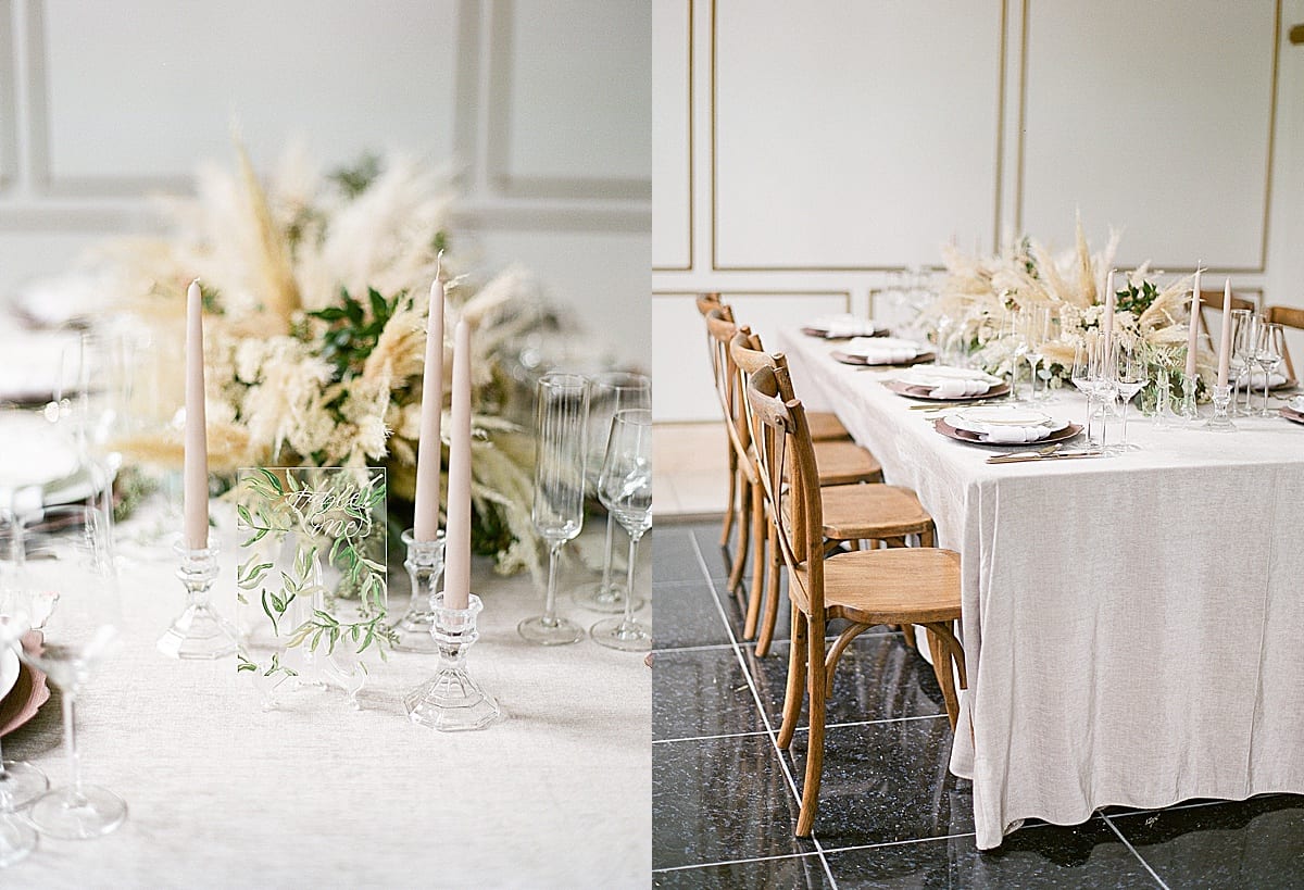 Houston Wedding Venue Chateau Cocomar Reception Table Setting Photos