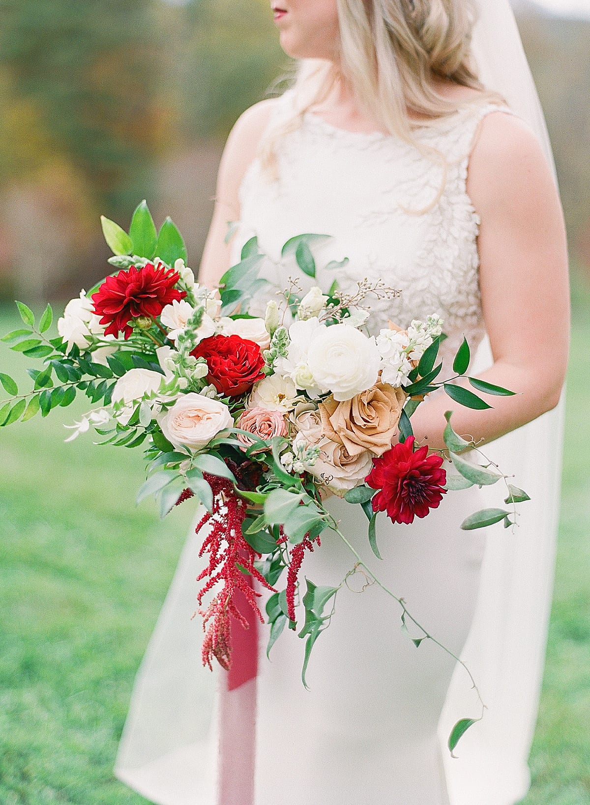 Detail Of Bride Holding Bouquet Photo