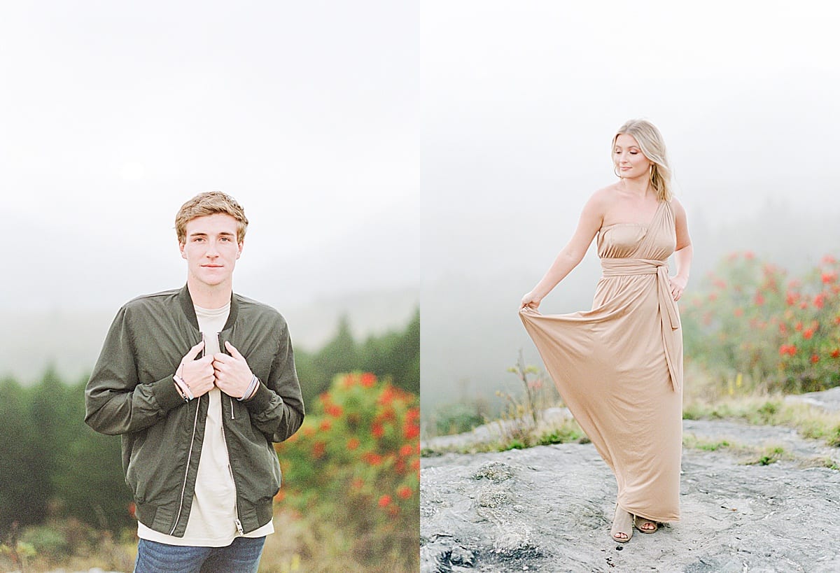 Outfit Inspiration for Mountain Engagement Session Photos