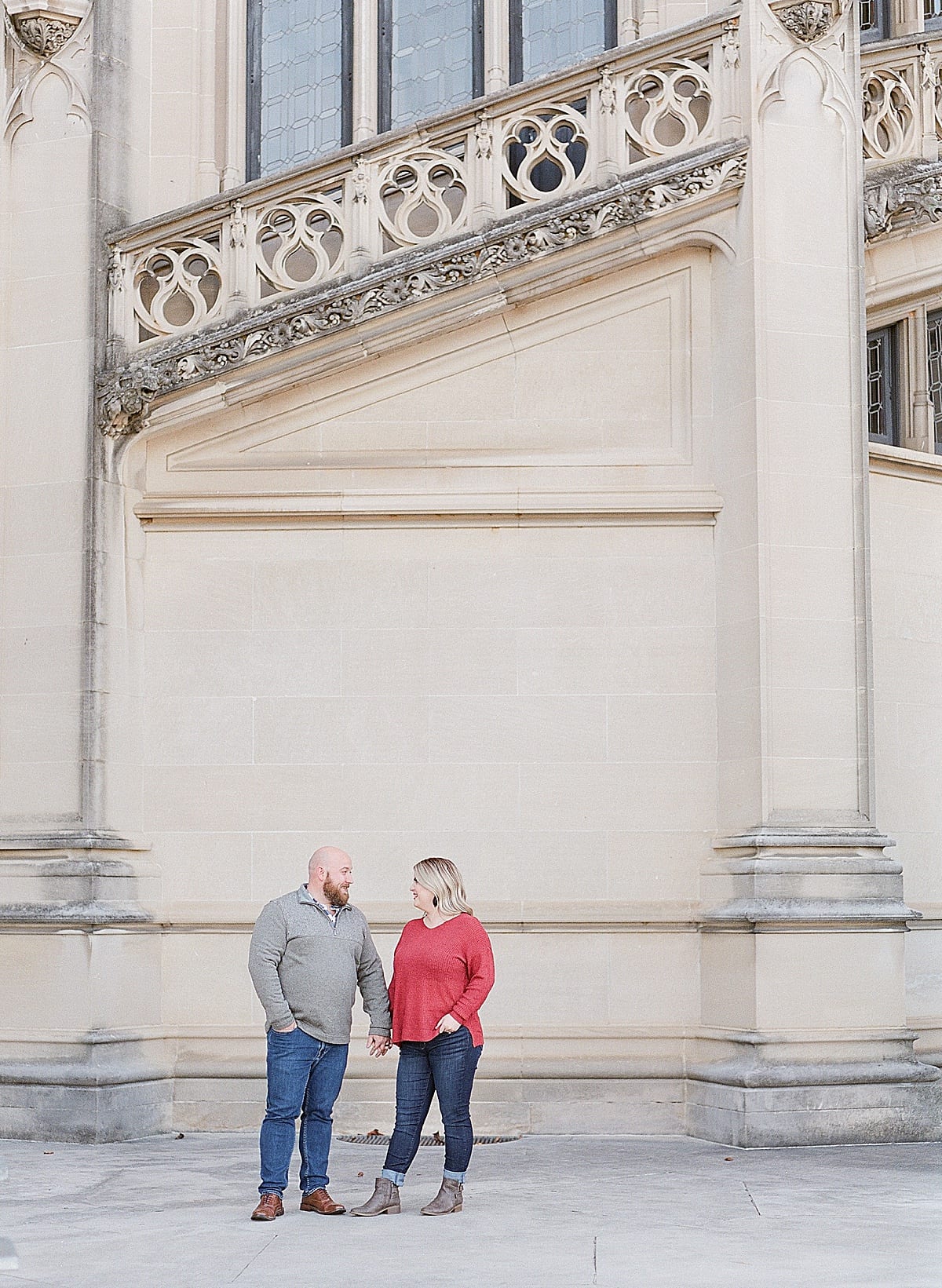 Couple Holding Hands at Biltmore Estate Photo