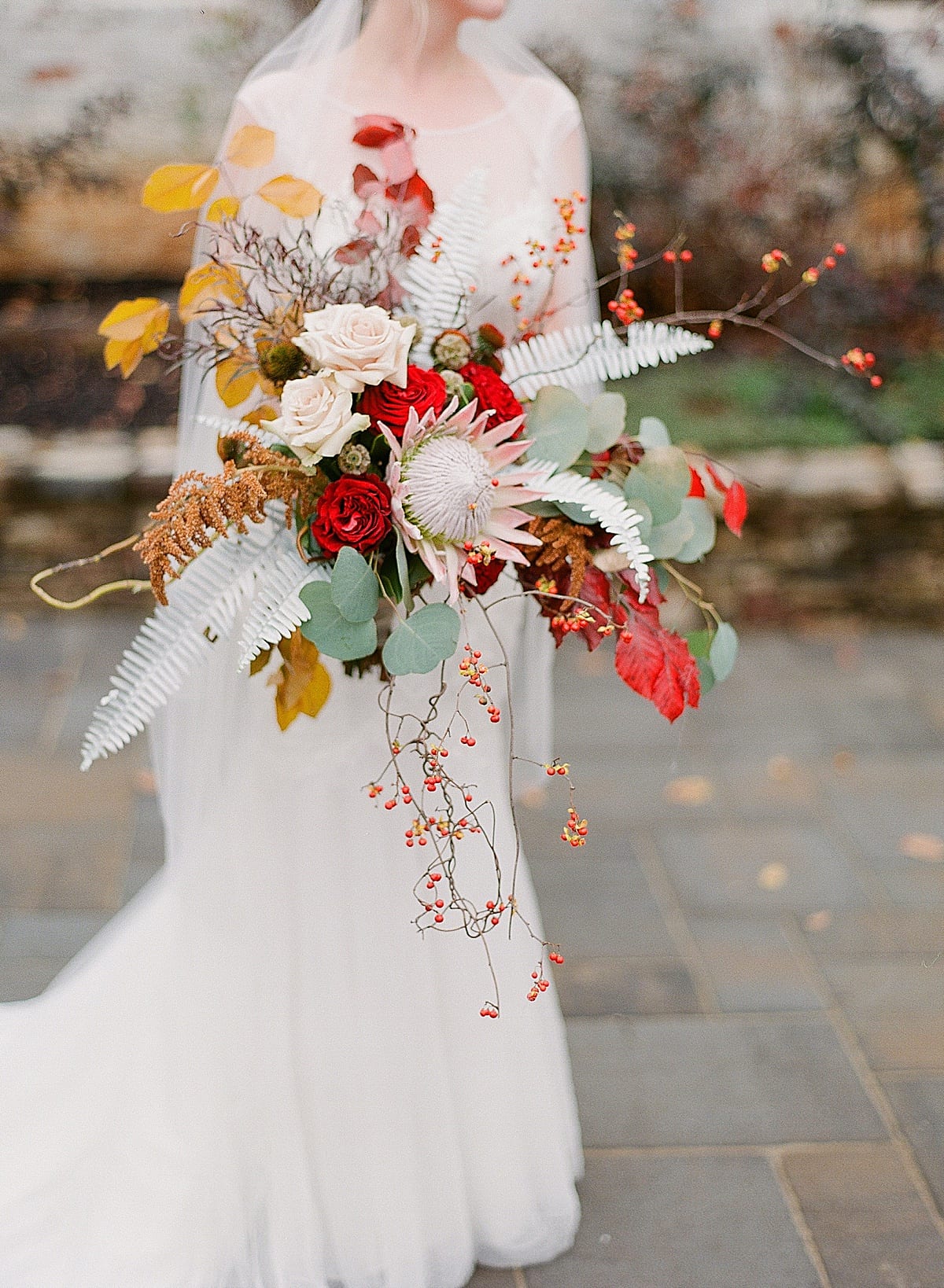 Huge Fall Bridal Bouquet Photo