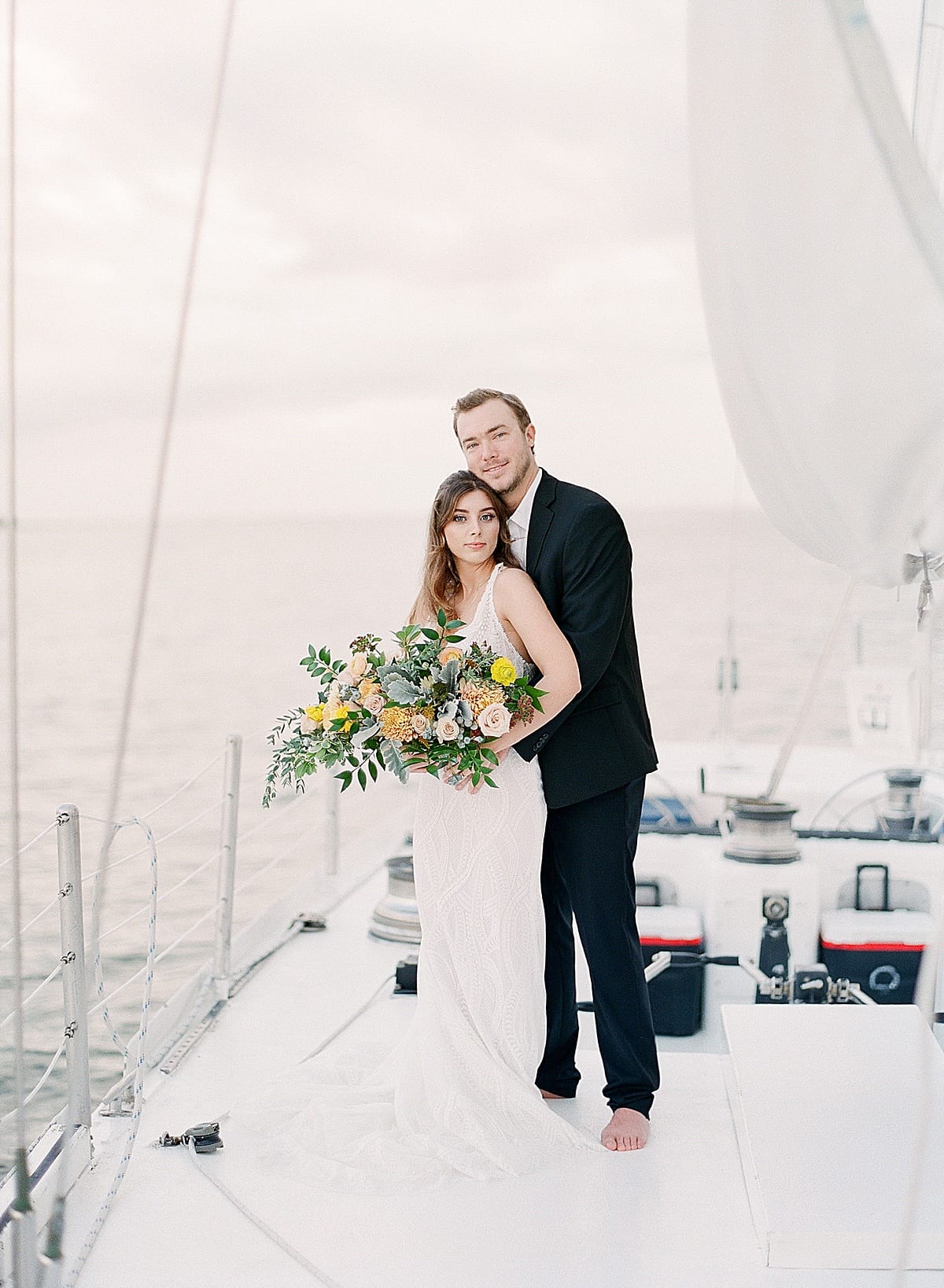 Hilton Head South Carolina Wedding On a Sailboat Photo