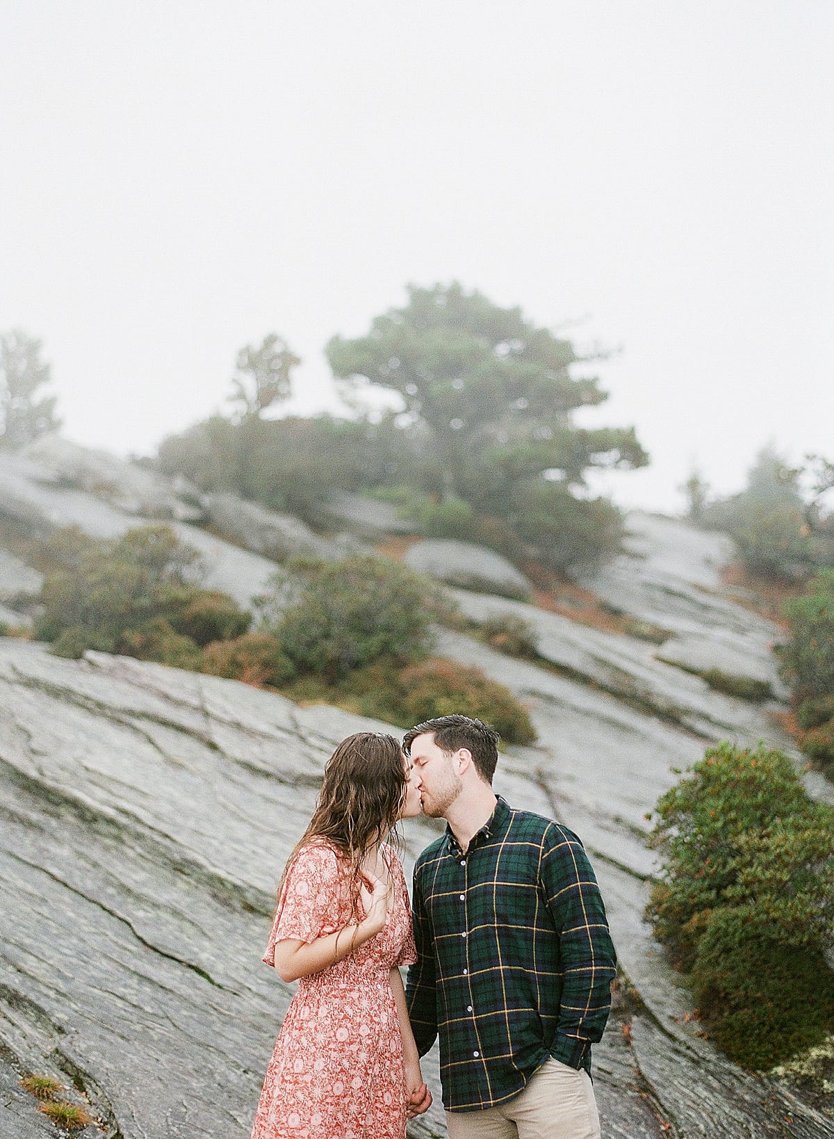 Couple Kissing in Linville Gorge Photo