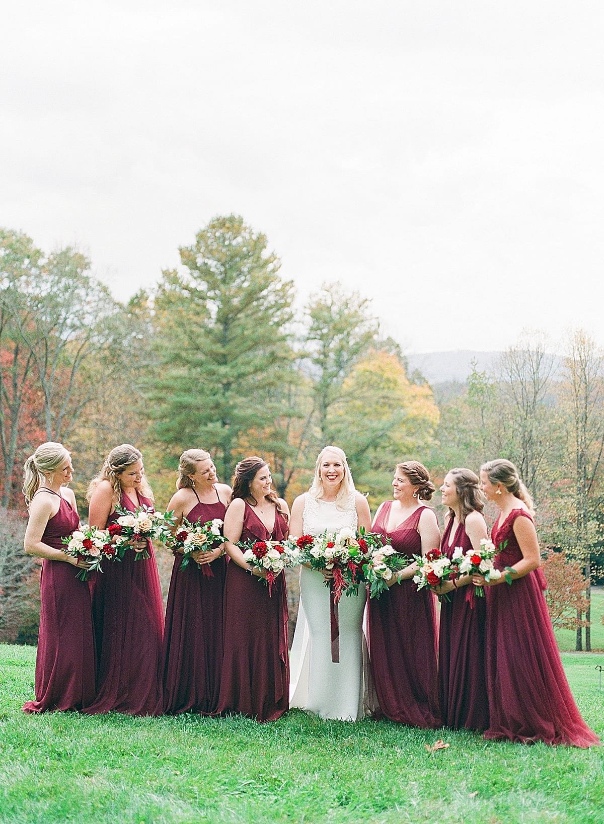 Bride Laughing With Bridesmaids Photo