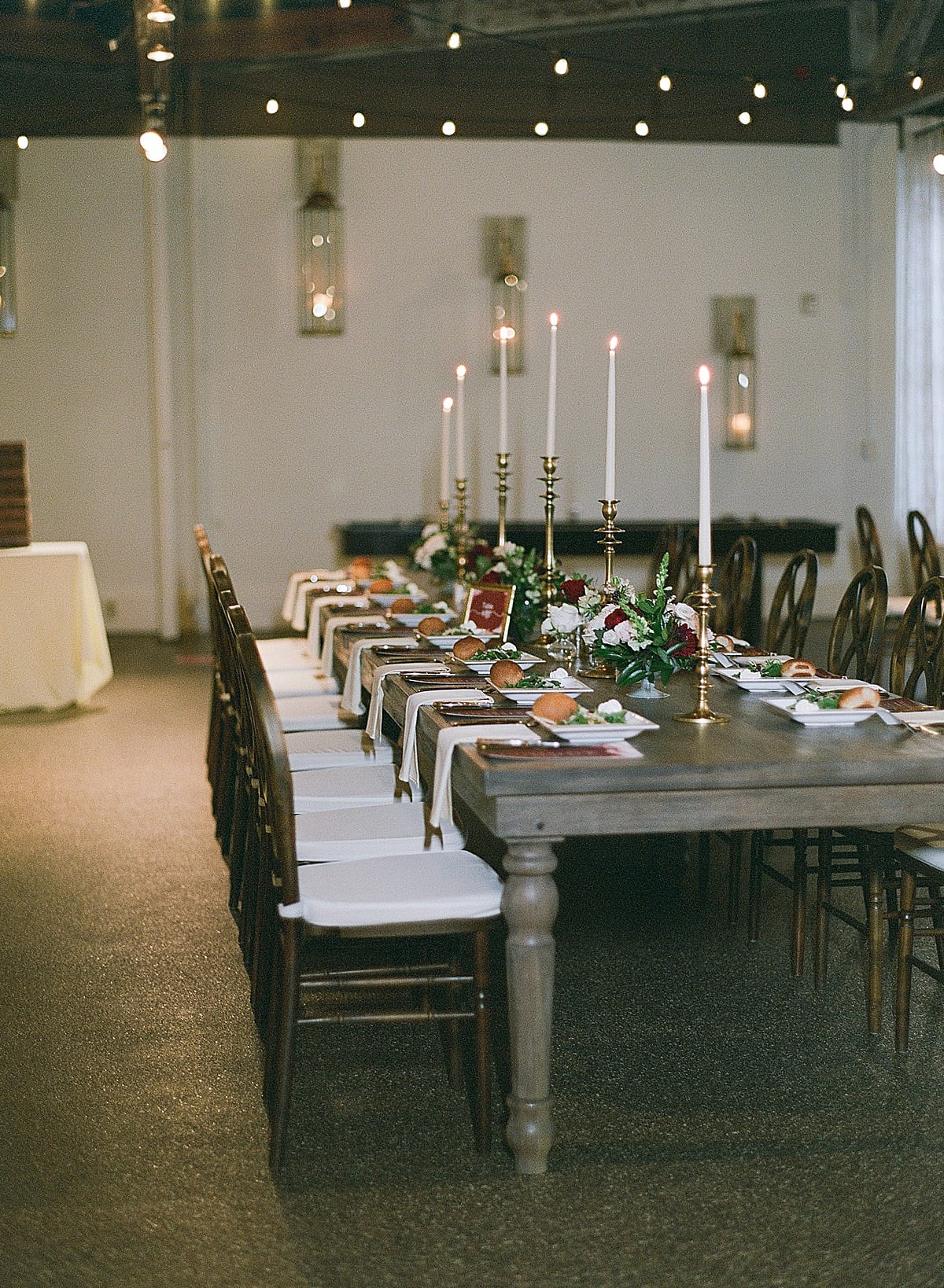 Wedding Reception Table at The Venue In Downtown Asheville Photo
