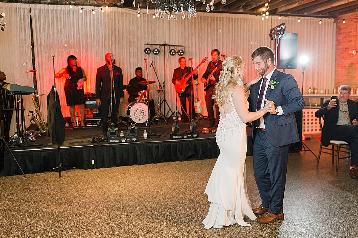 Bride and Groom First Dance at The Venue In Downtown Asheville Photo