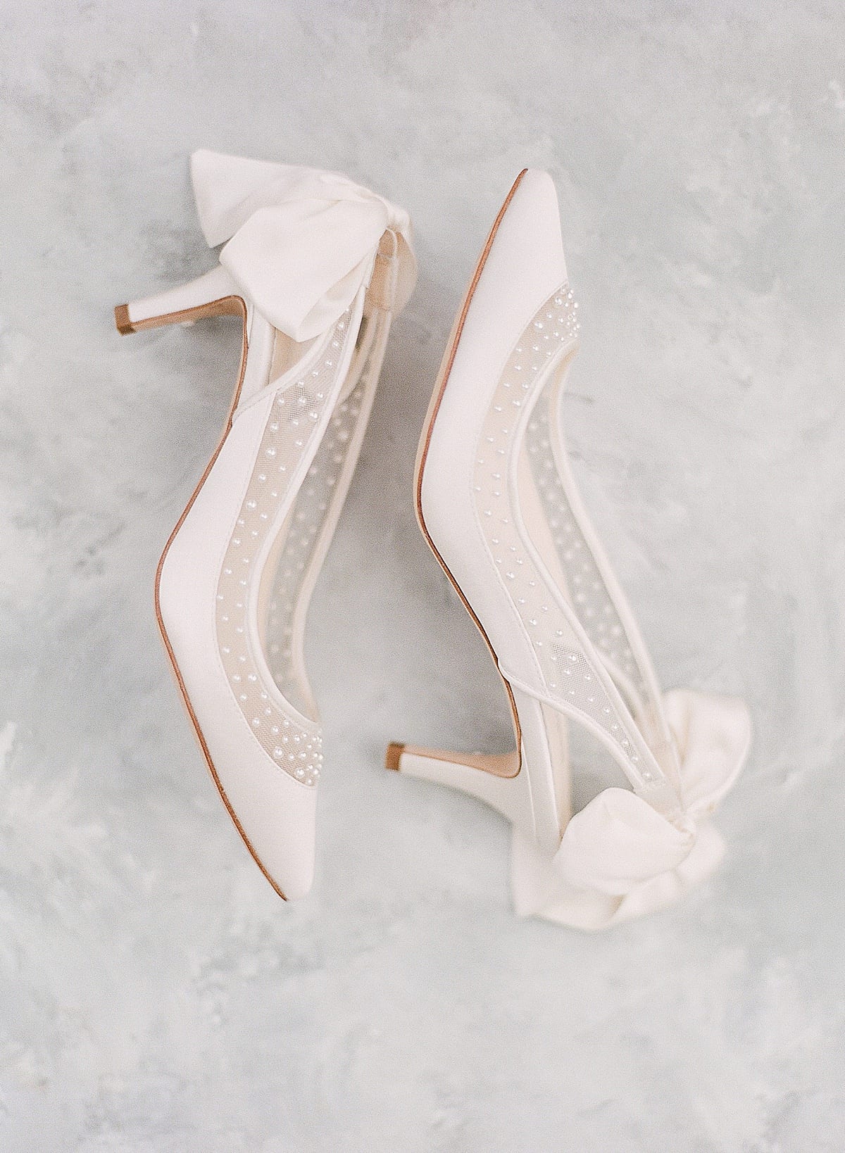 Bella Belle Heels with Bow on Heel and Pearls Photo