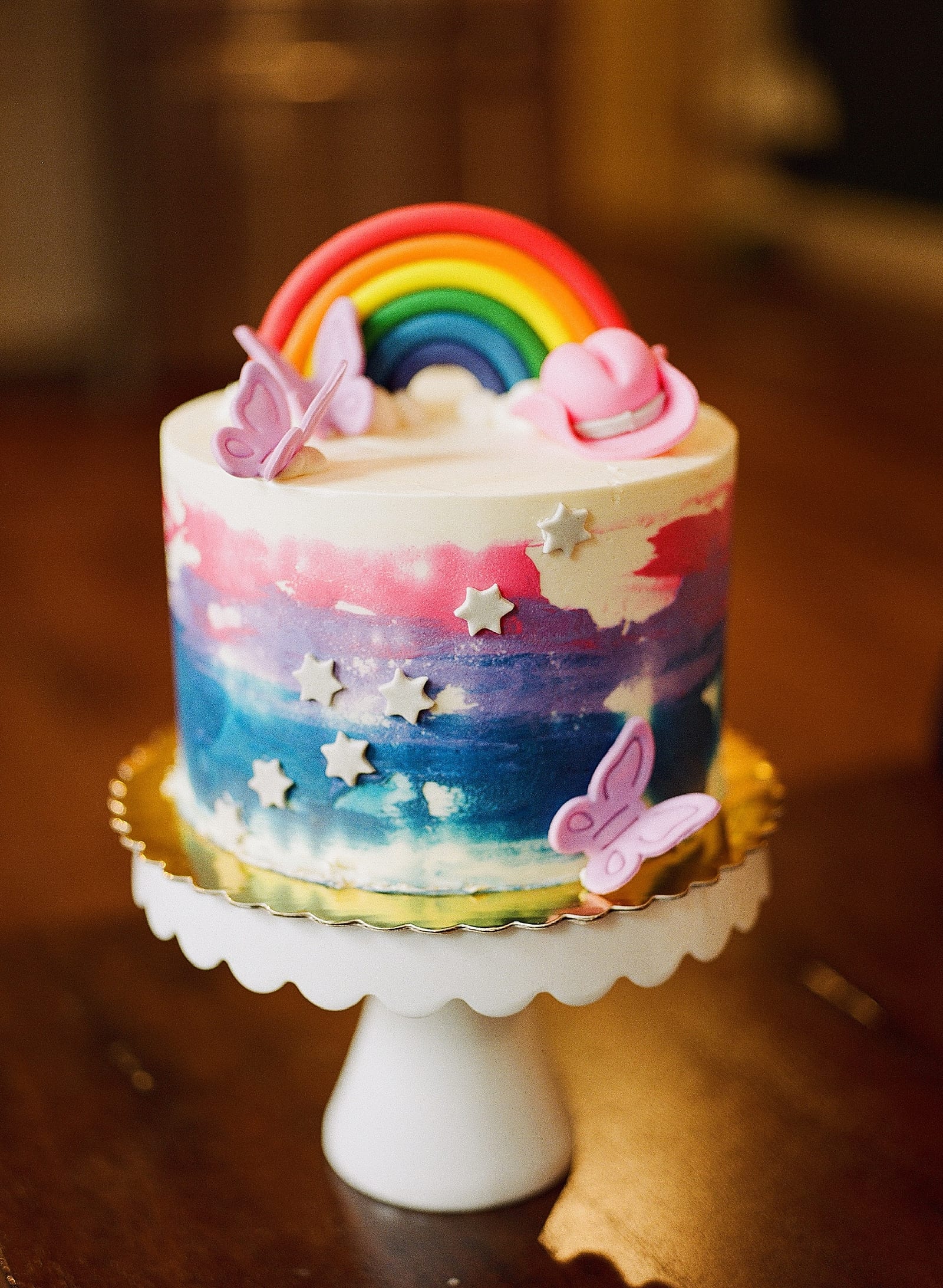 Rainbow cake photo