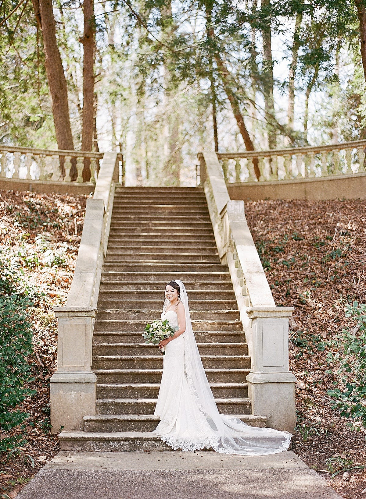 Cator Woolford Gardens Bride on Stairs Photo