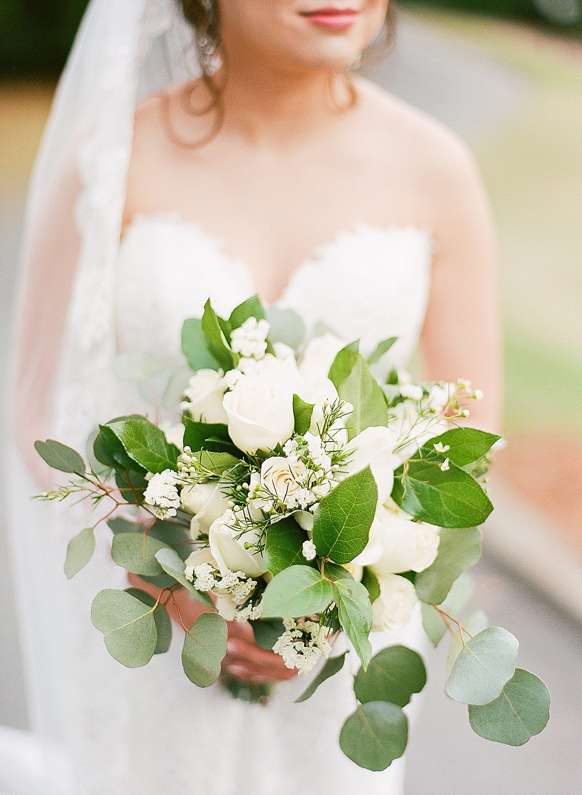 Detail Of Bride Holding Bouquet Photo