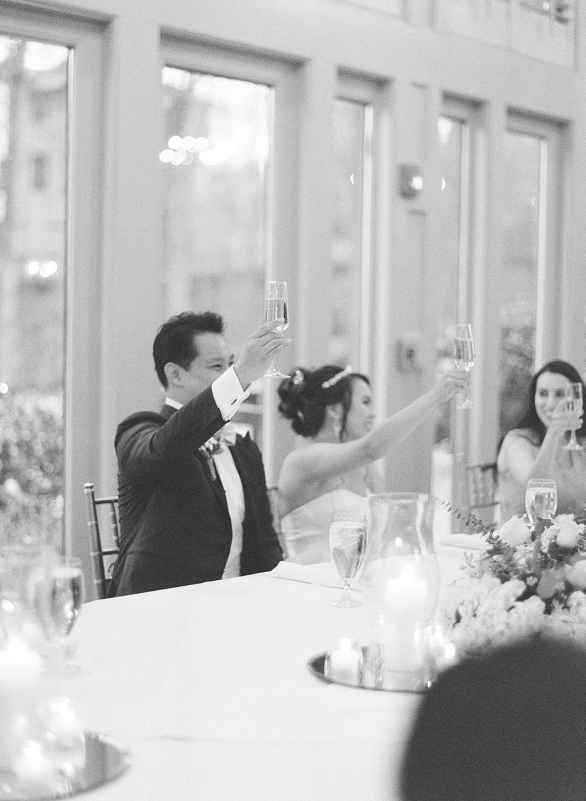 Country Club Of The South Black and White of Couple Toasting Photo