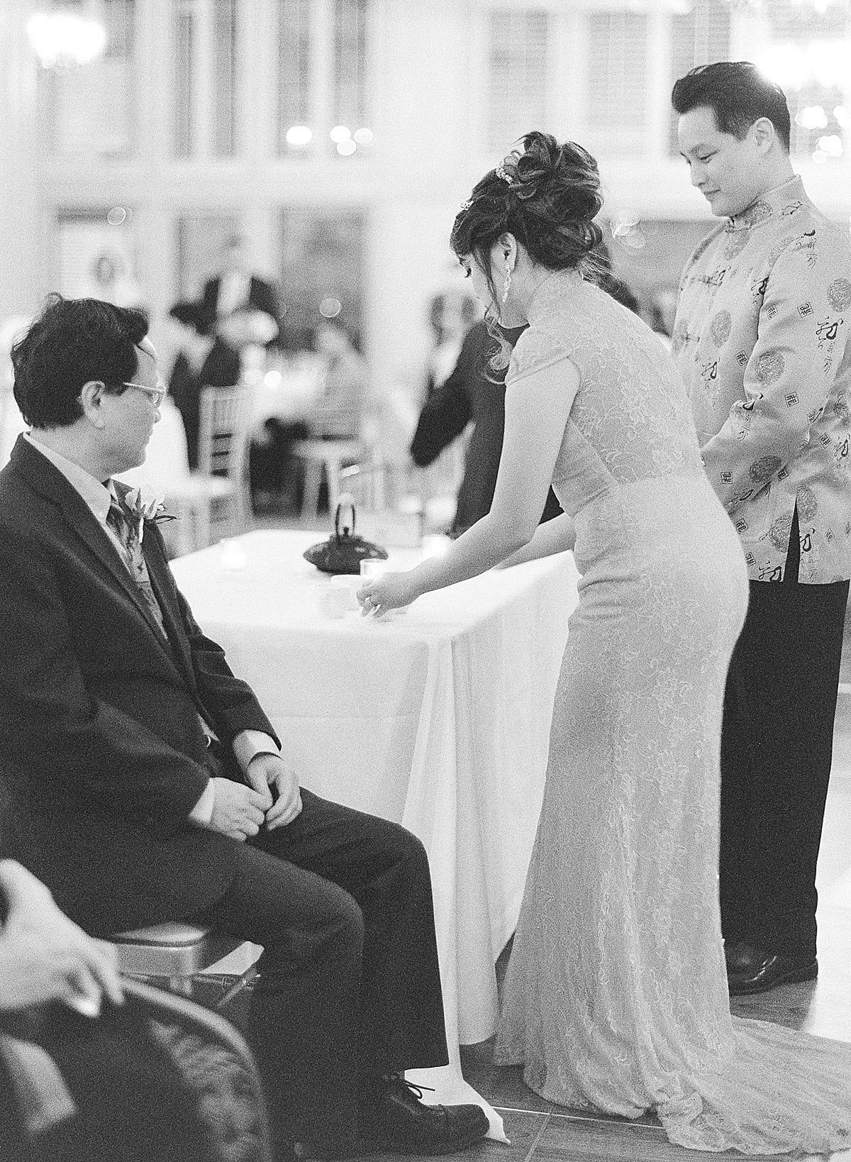 Country Club Of The South Black and White ofTea Ceremony Photo