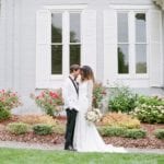 Greensboro NC Wedding Venues Bride and Groom Nose to Nose Photo