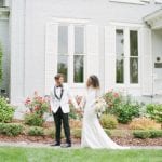 Greensboro NC Wedding Venues Bride and Groom Holding Hands Photo