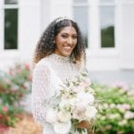 Greensboro NC Wedding Venues Bride Smiling at Camera Photo