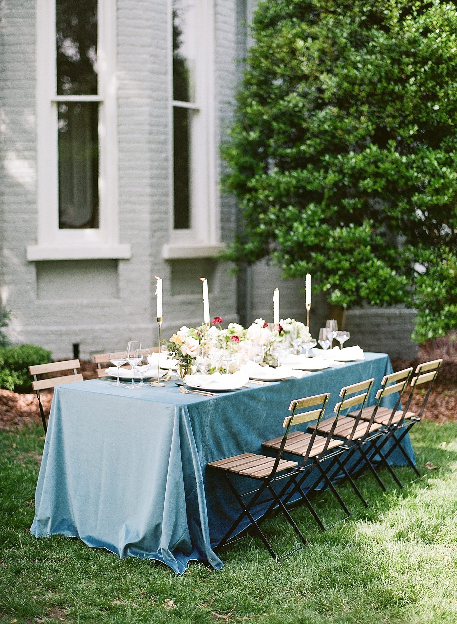 McAlister Leftwich House Wedding Reception Table Photo
