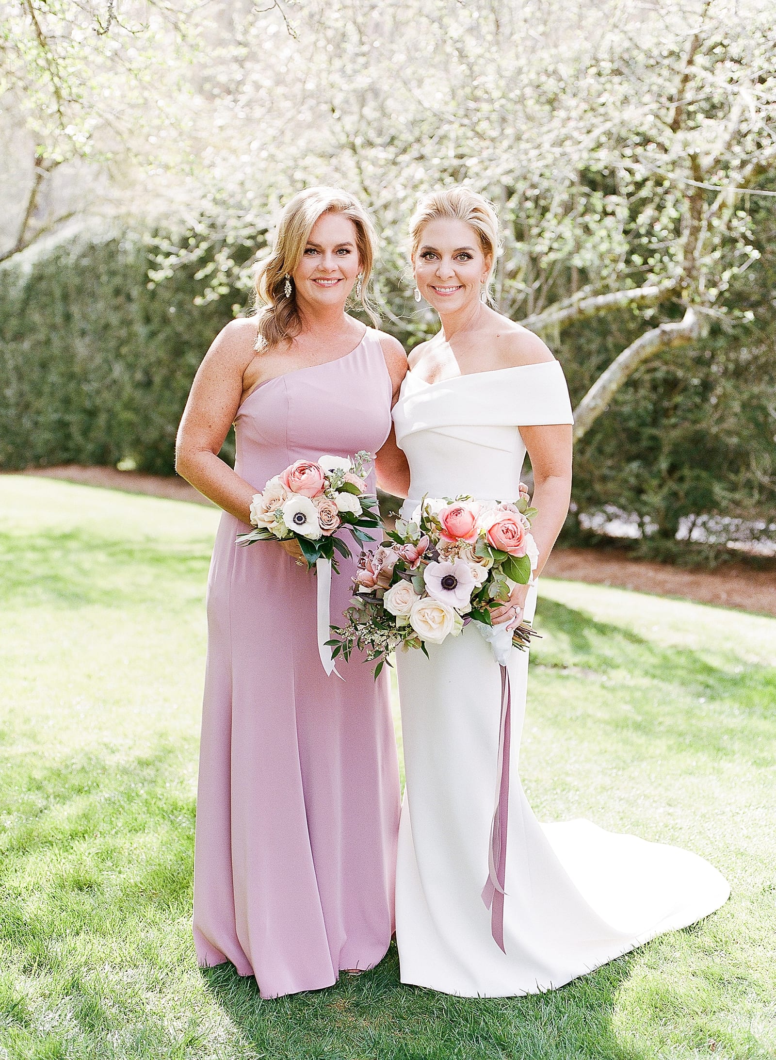 Bride with Matron of Honor Photo