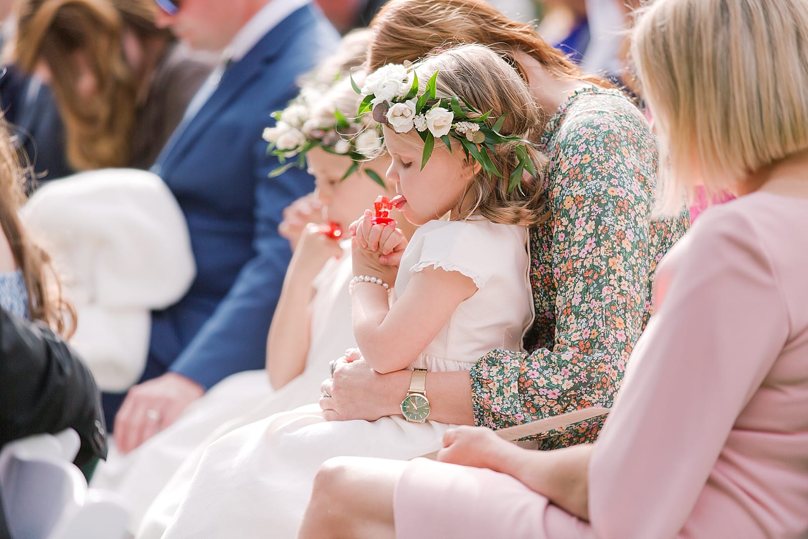 Flower Girls with Ring Pops Photo