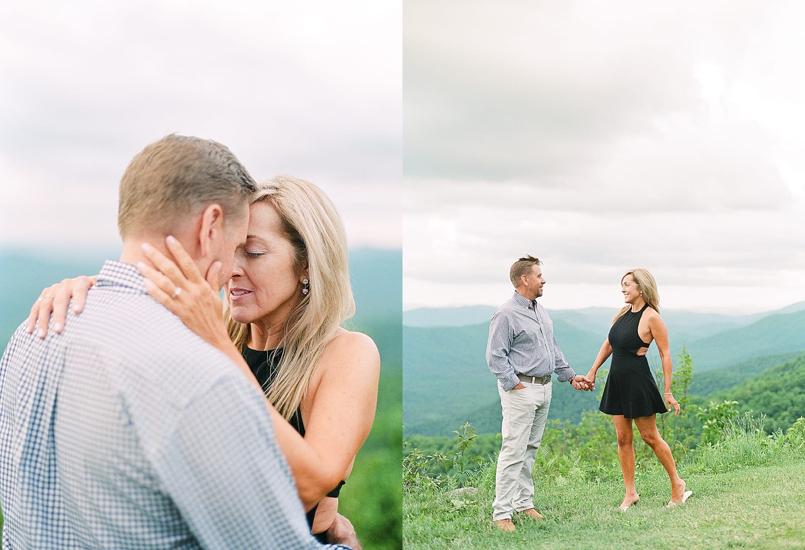 Blue Ridge Parkway Pisgah Inn Couple Snuggling and Holding Hands Photos