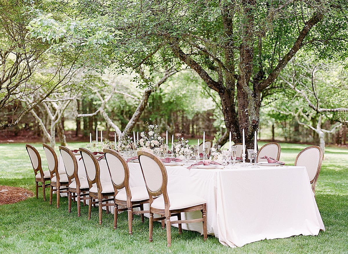 Old Edwards Inn Wedding Inspiration Table In Garden Photo