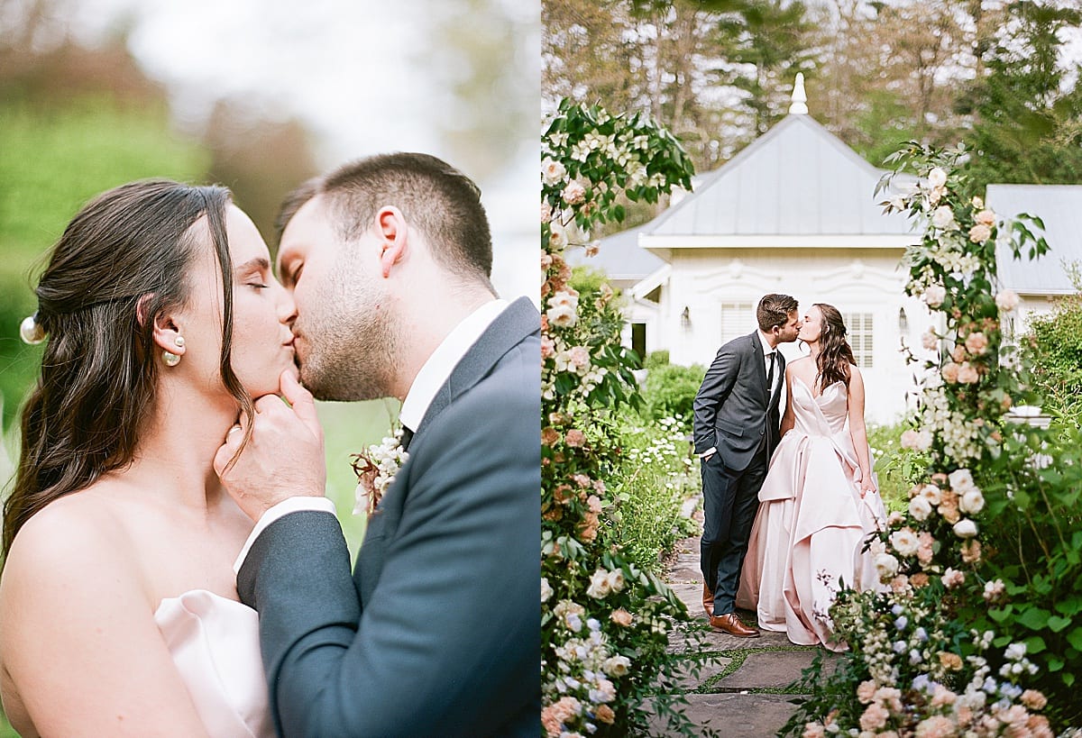 Old Edwards Inn Wedding Inspiration Bride and Groom Kissing Photos