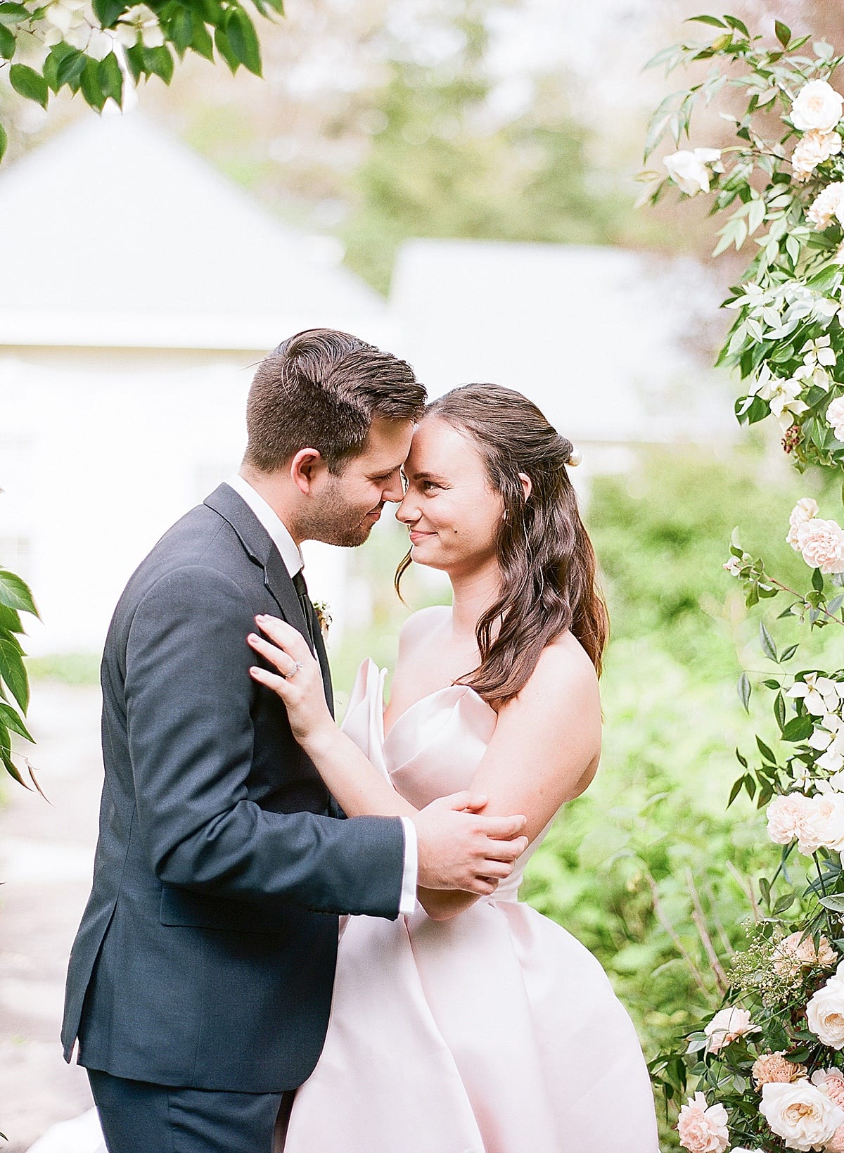 Old Edwards Inn Wedding Inspiration Bride and Groom Nose to Nose Photo