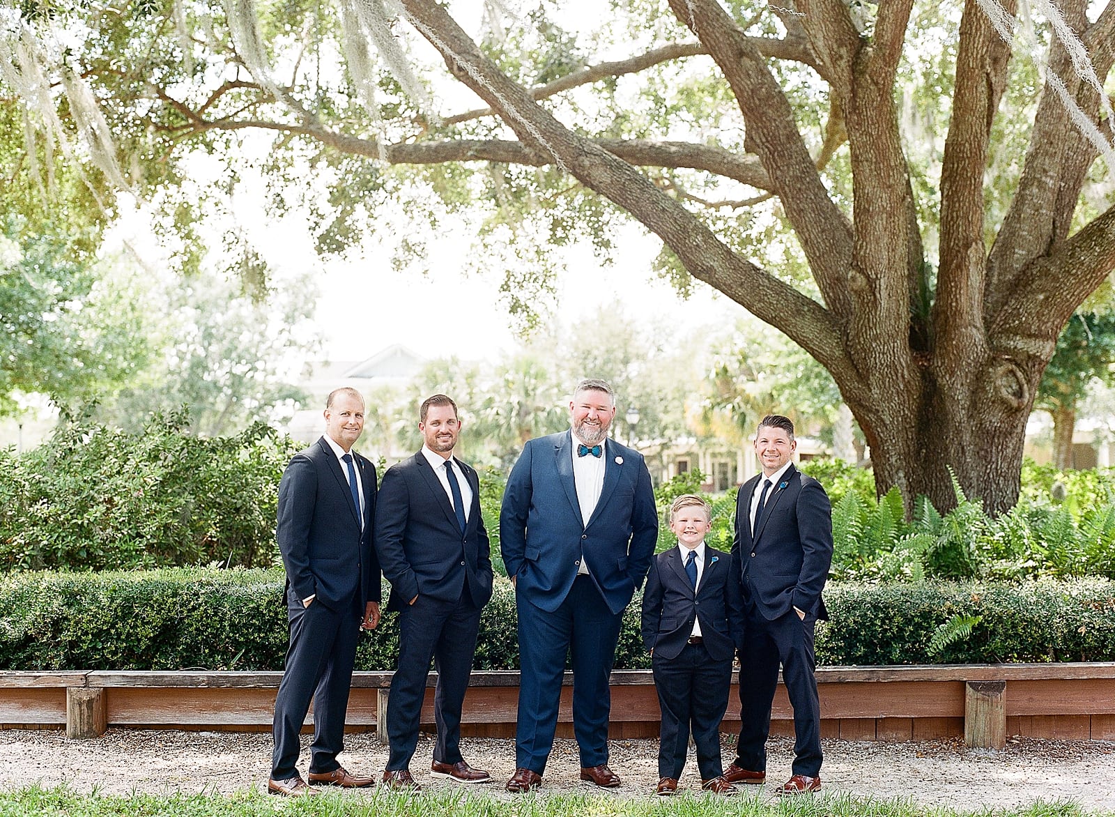 Orlando Wedding Photographer Groom with Groomsmen Photo