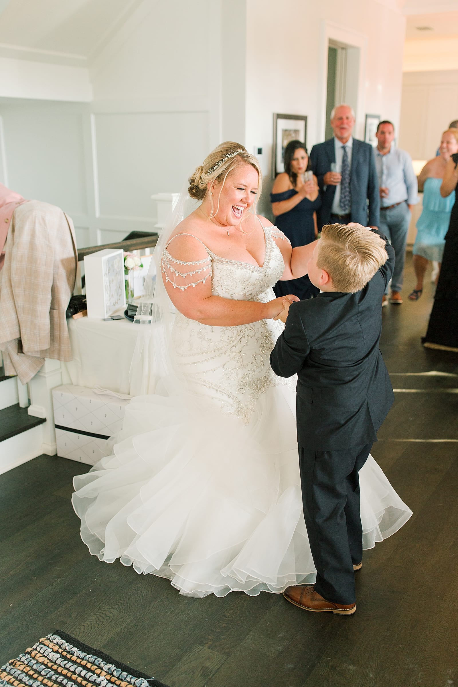 Bride Dancing with Son Photo