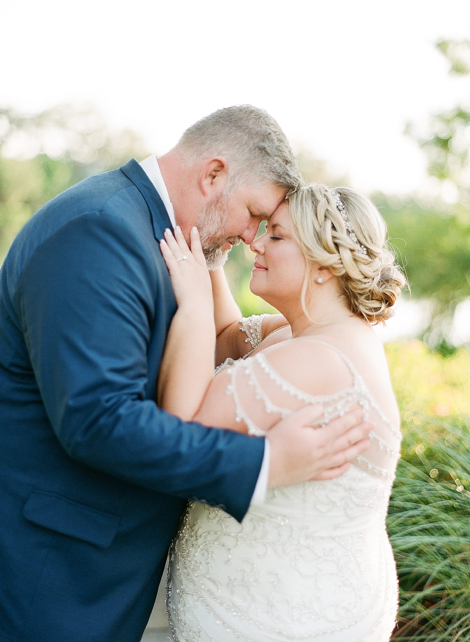 Orlando Wedding Photographer Bride and Groom Snuggling Photo