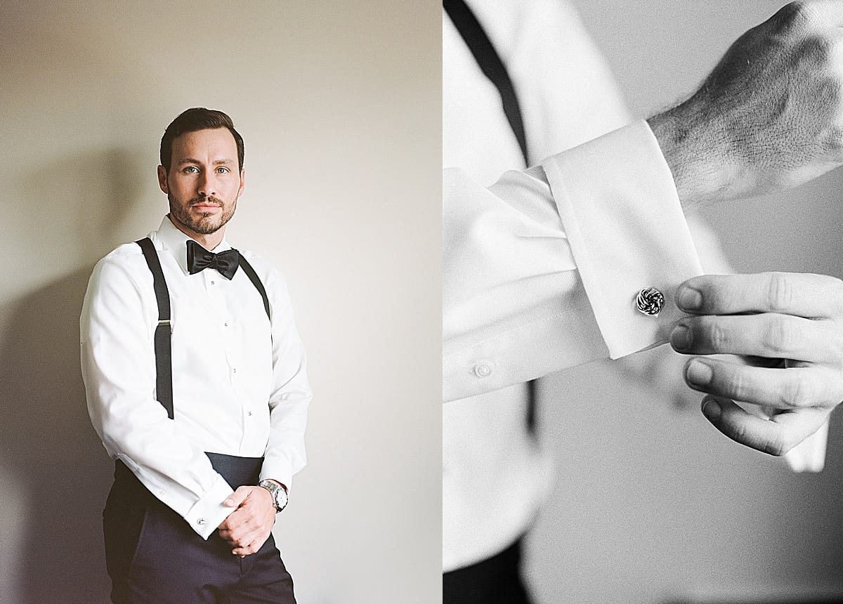 Biltmore Wedding Groom Portrait and Cuff Links Photos