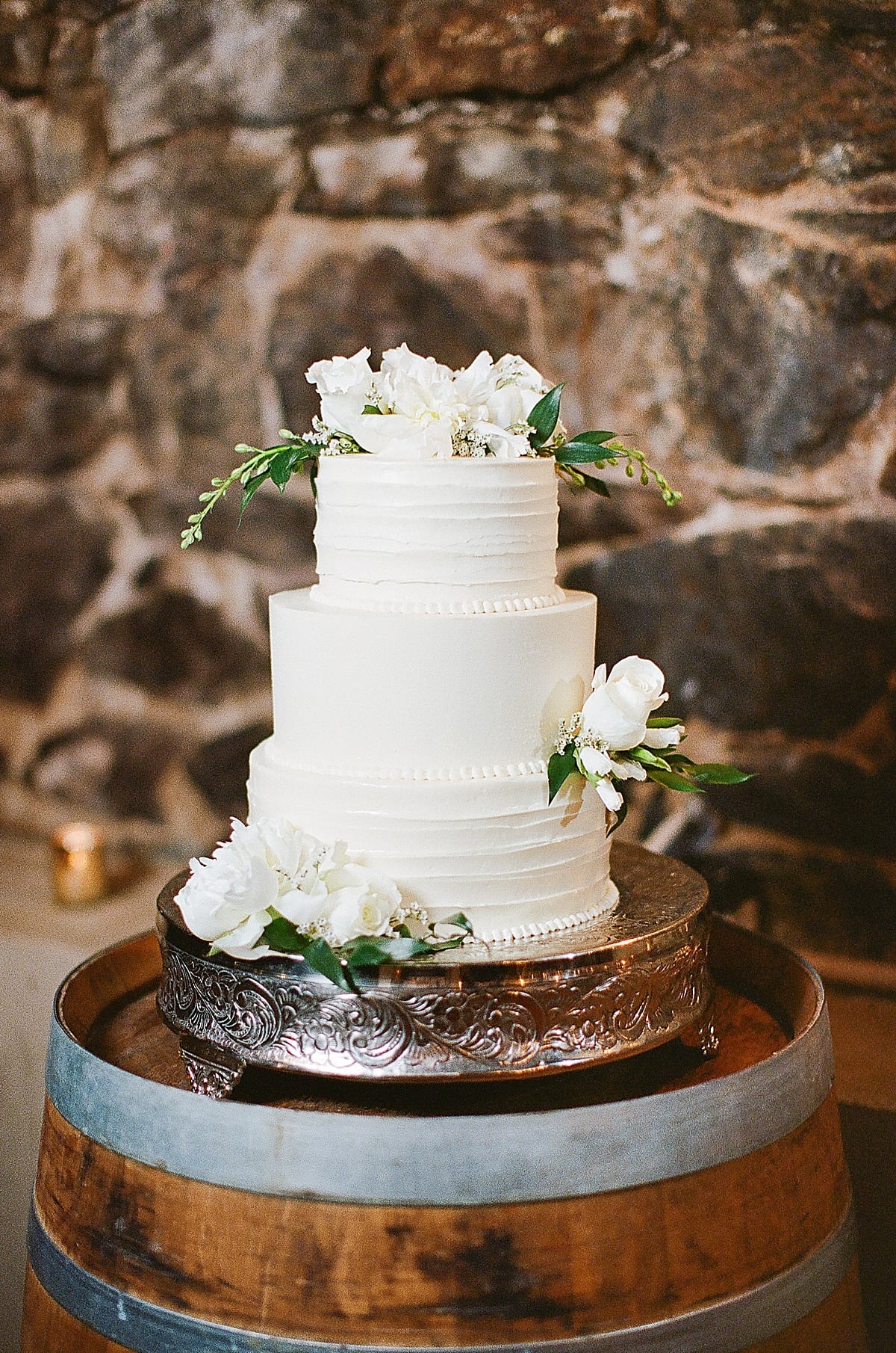 Biltmore Wedding Champagne Cellar Reception Cake Photo
