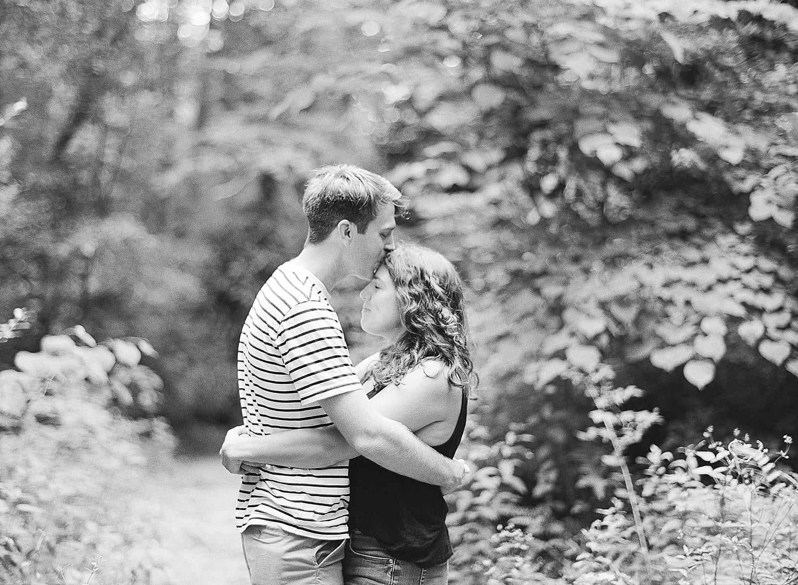 Romantic Biltmore Locations Black and White in Forest Photo