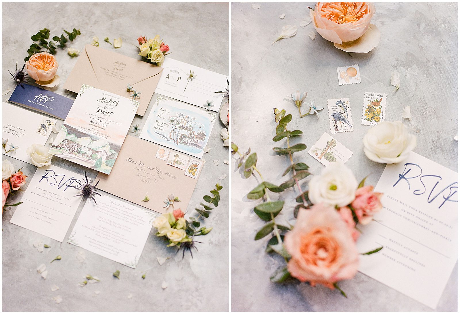 Wedding Colors For Summer Stationery Invitation Suite Photos