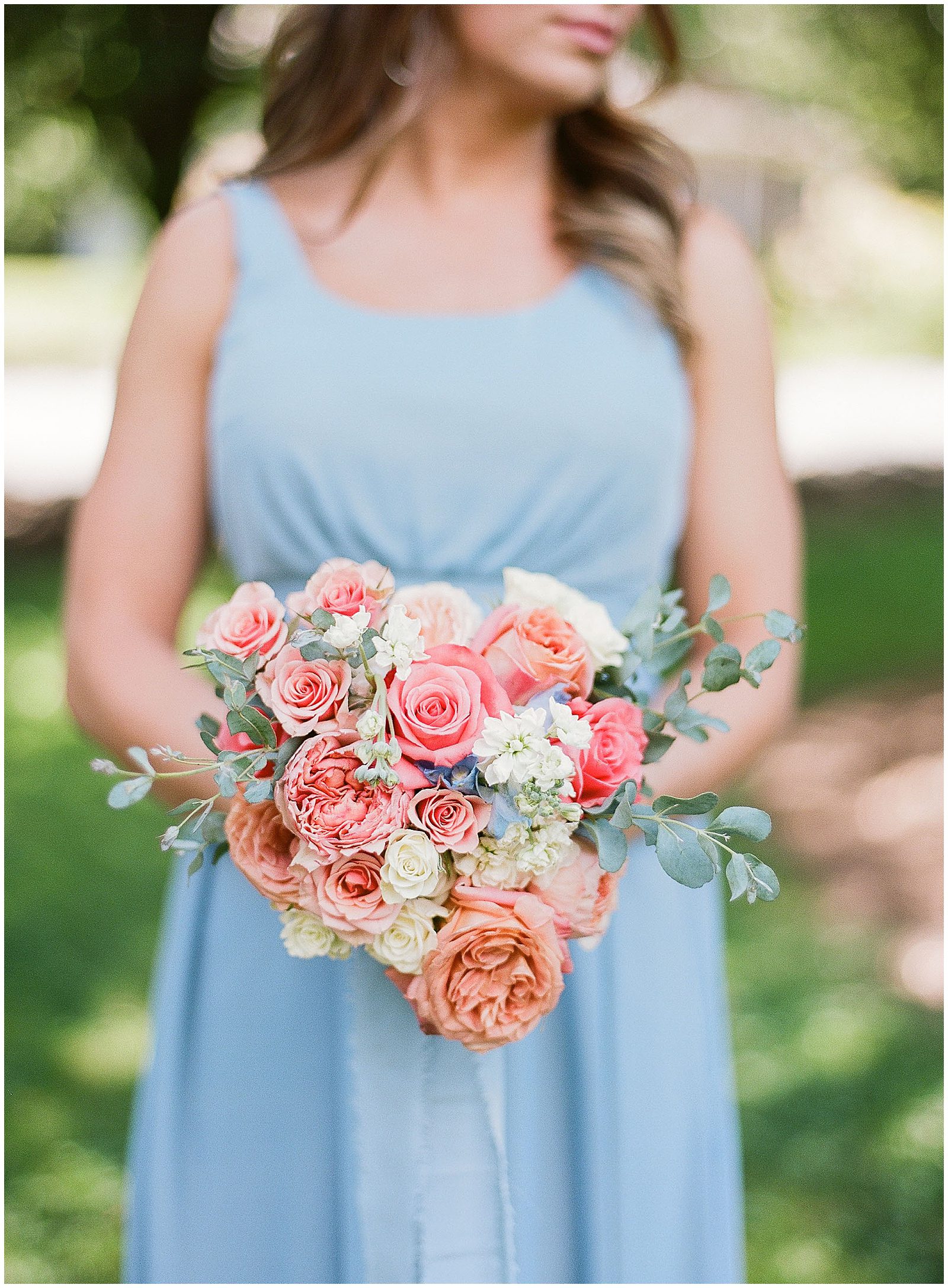 Detail of Bridesmaid Holding Bouquet Photo