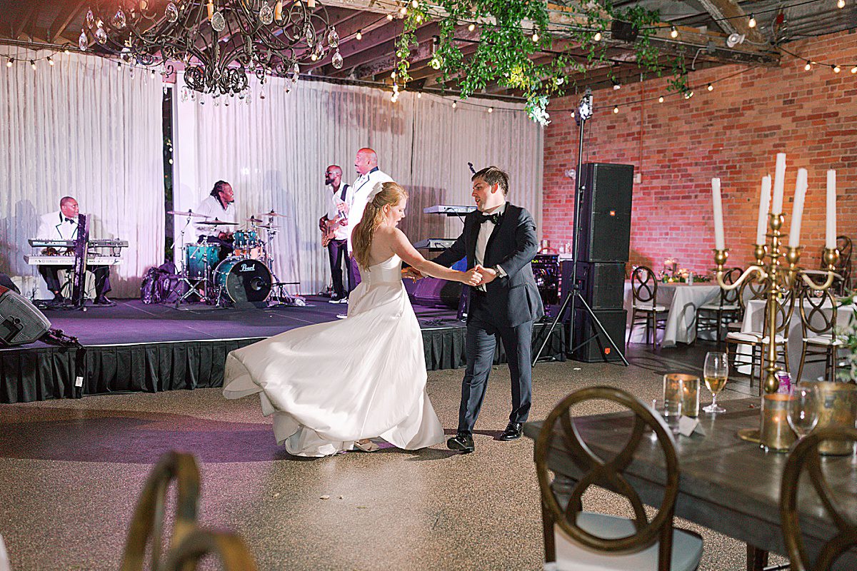 Asheville North Carolina Wedding Reception at The Venue Dancing Photo