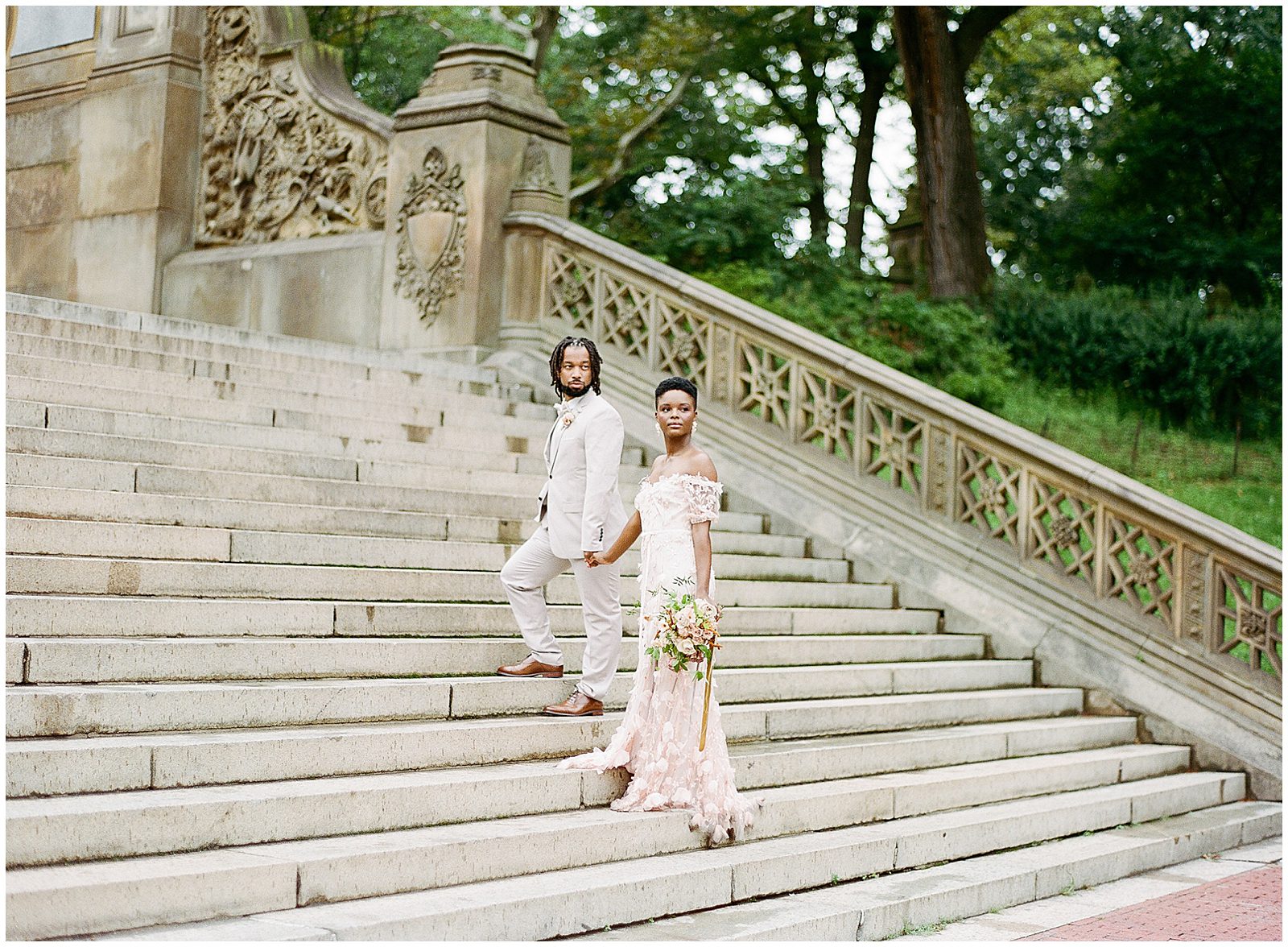 Bethesda Fountain Wedding in Central Park NYC