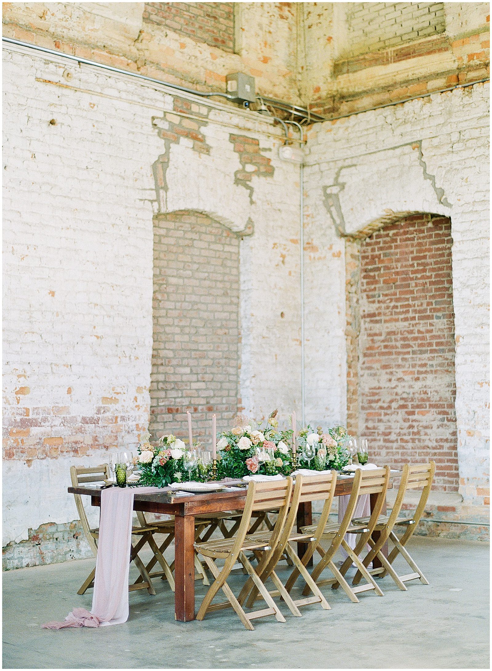 Providence Cotton Mill Wedding Reception Table Photo
