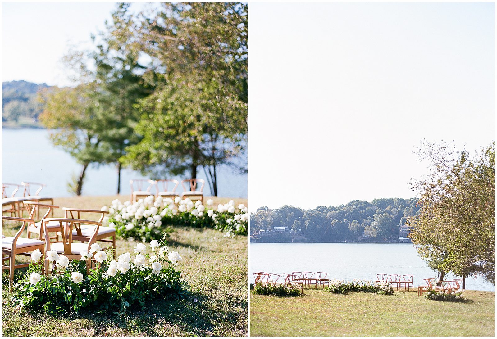 Wedding Ceremony Site on Lake in Tennessee Photos