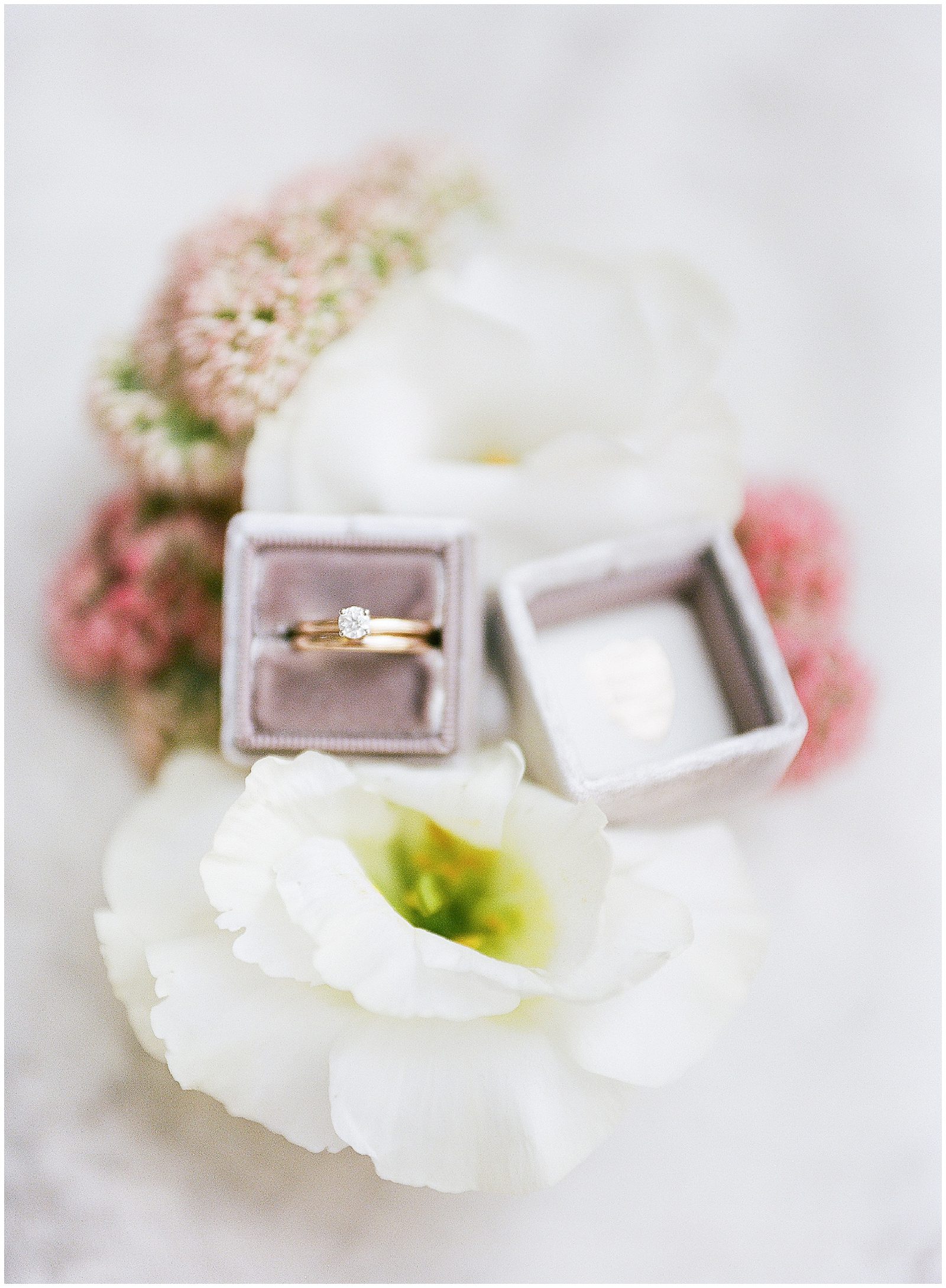Wedding Ring Detail in Box By West Virginia Wedding Photographer