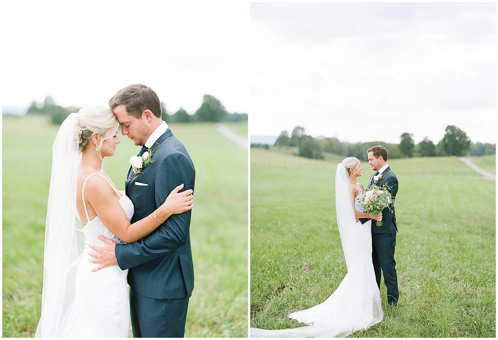 West Virginia Wedding Photographer Captures Bride and Groom in Field Photos