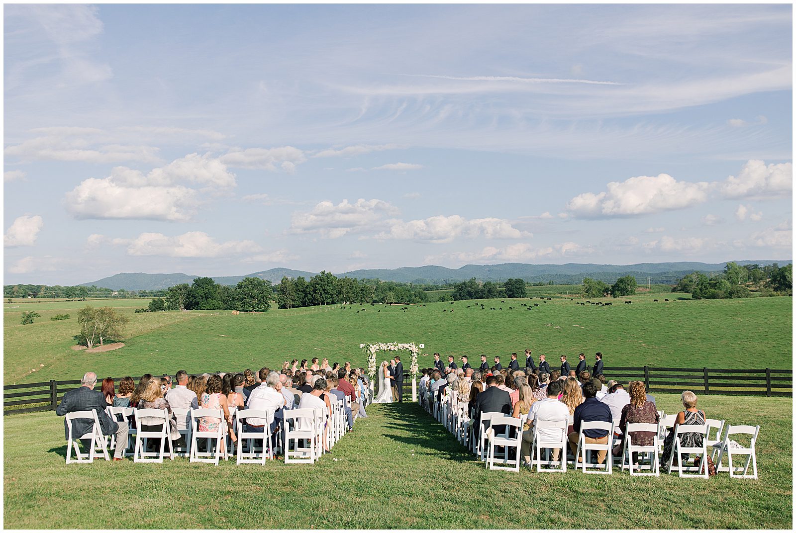 West Virginia Wedding Ceremony on Family Farm Photo