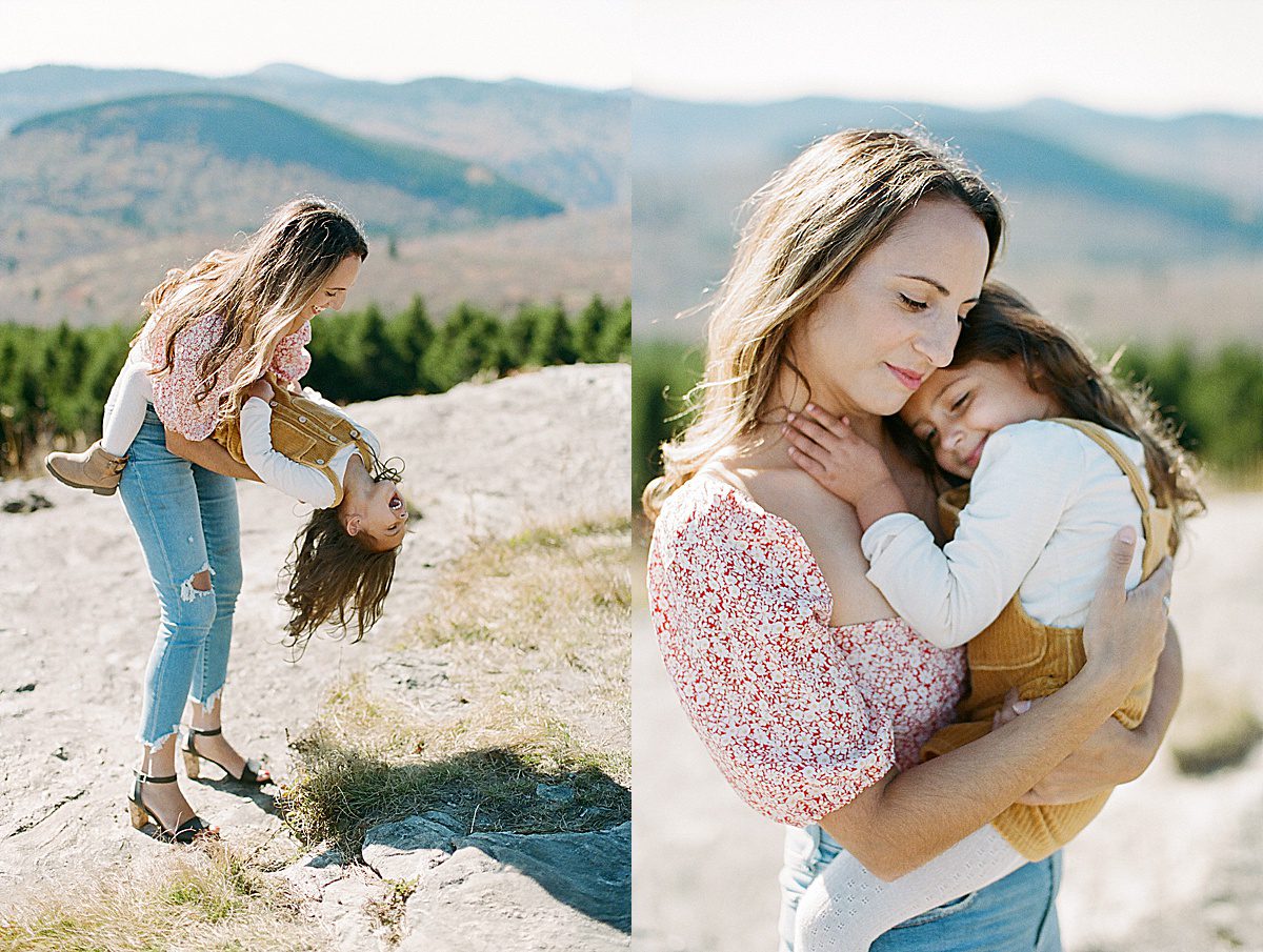 NC Blue Ridge Parkway Mother Daughter Photo Session Photos