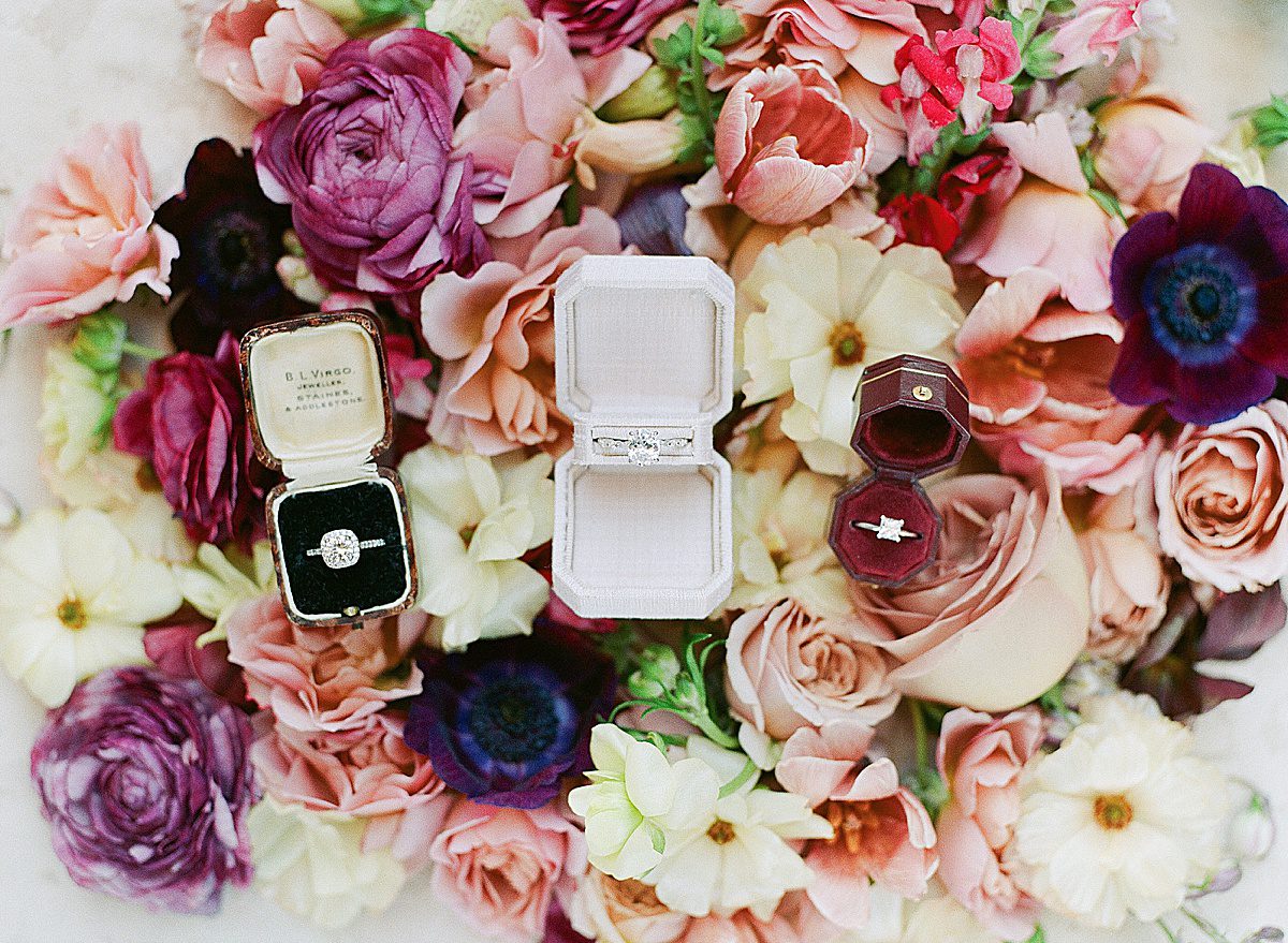 Wedding Rings In Ring Boxes Photo