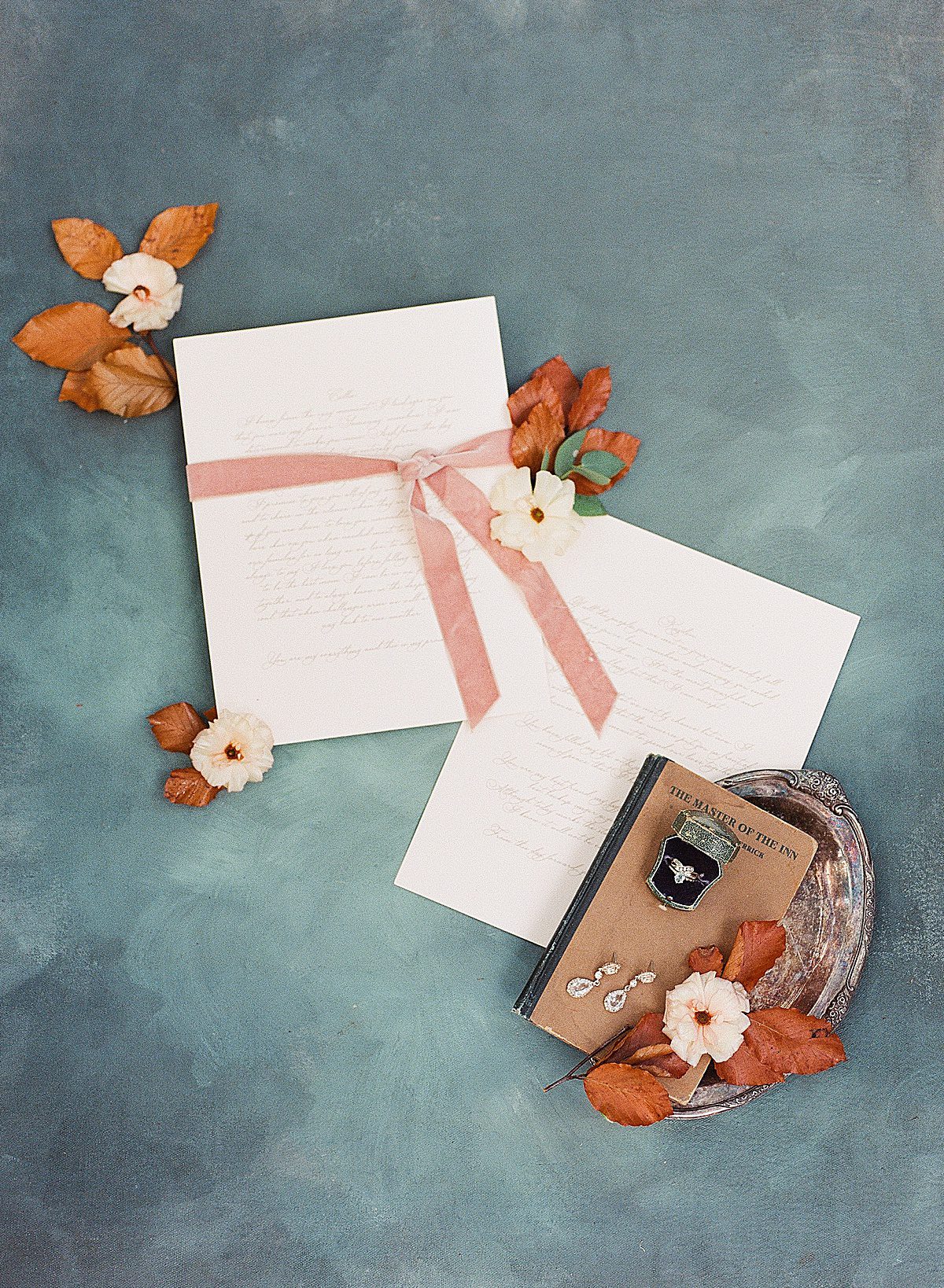 Wedding Venue In Charleston SC Invitation Suite Ring in Box and Earrings Details Photo