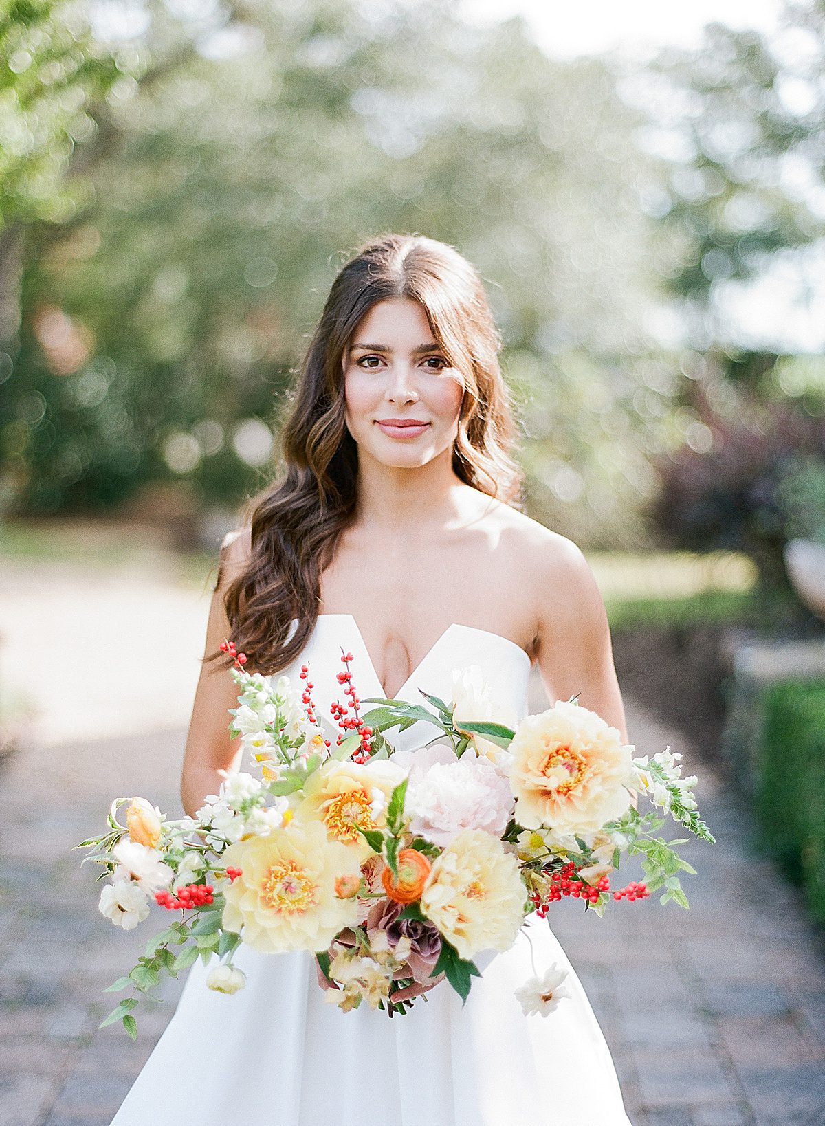 Wedding Venue In Charleston Bride Holding Bouquet Photo