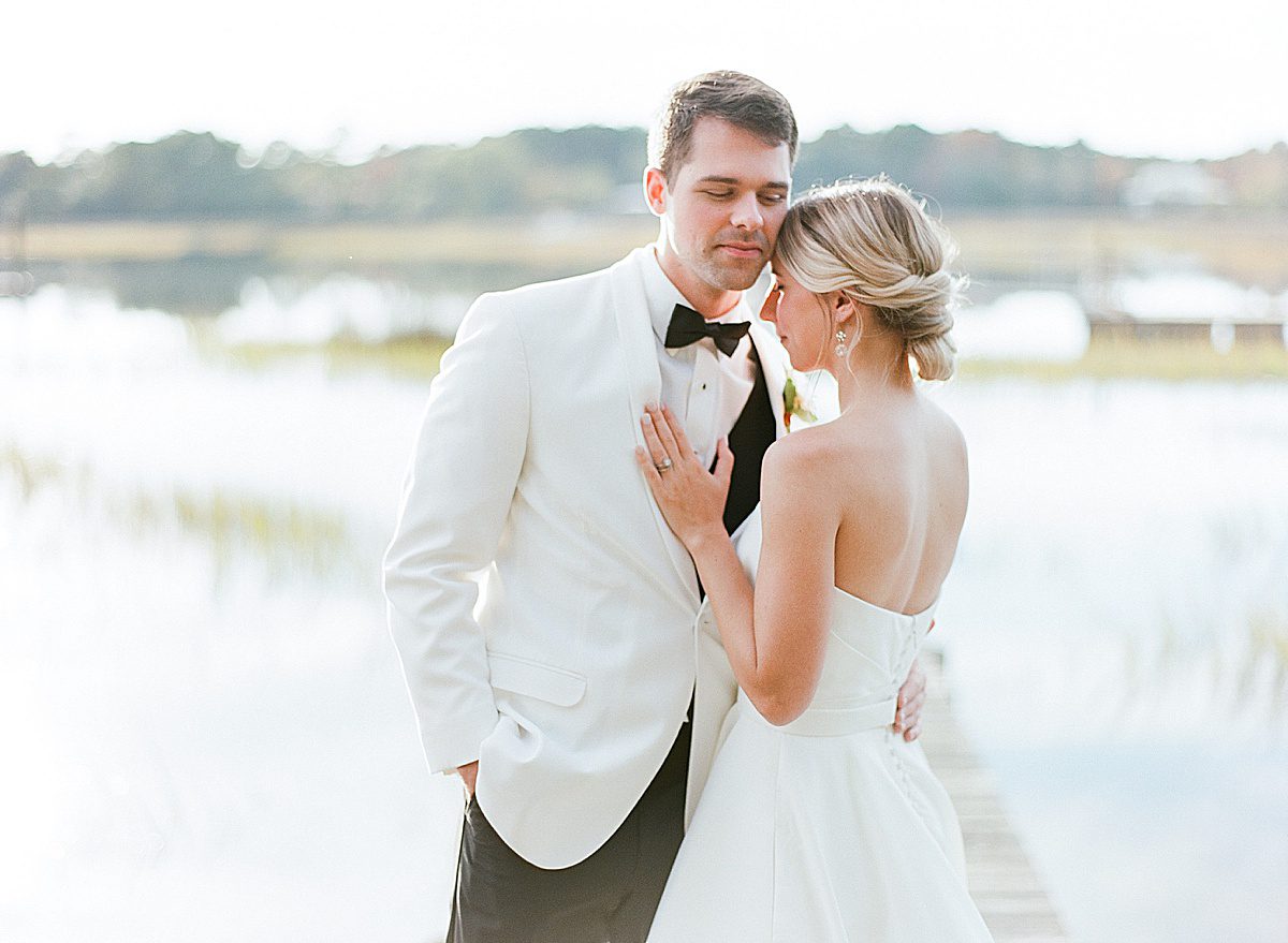 Wedding Venue In Charleston Bride and Groom Hugging Photo