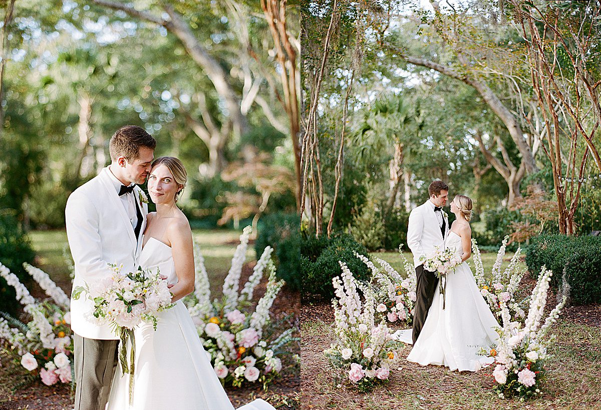 Wedding Venue In Charleston Bride and Groom at Alter Photos