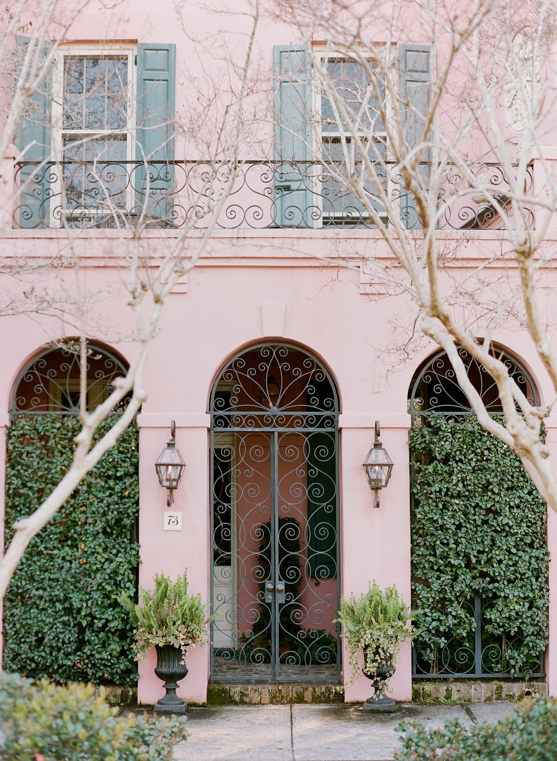 Charleston SC photographer Pink Building Photo