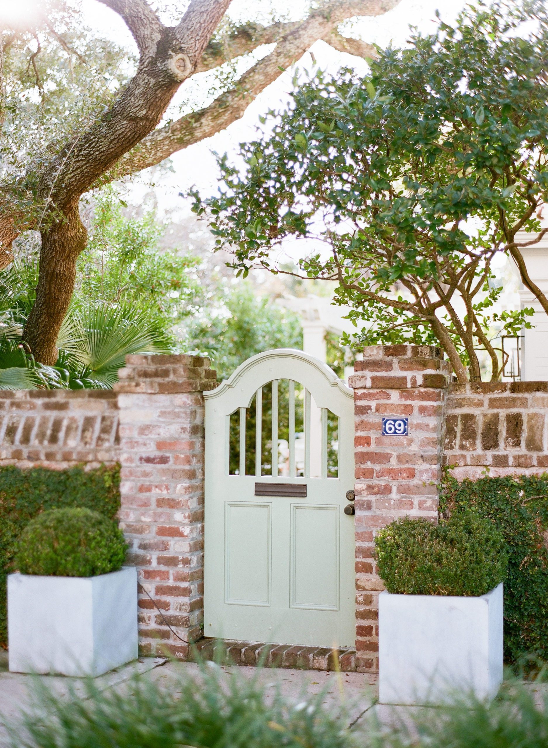 Charleston SC photographer Gate with Green Door Photo
