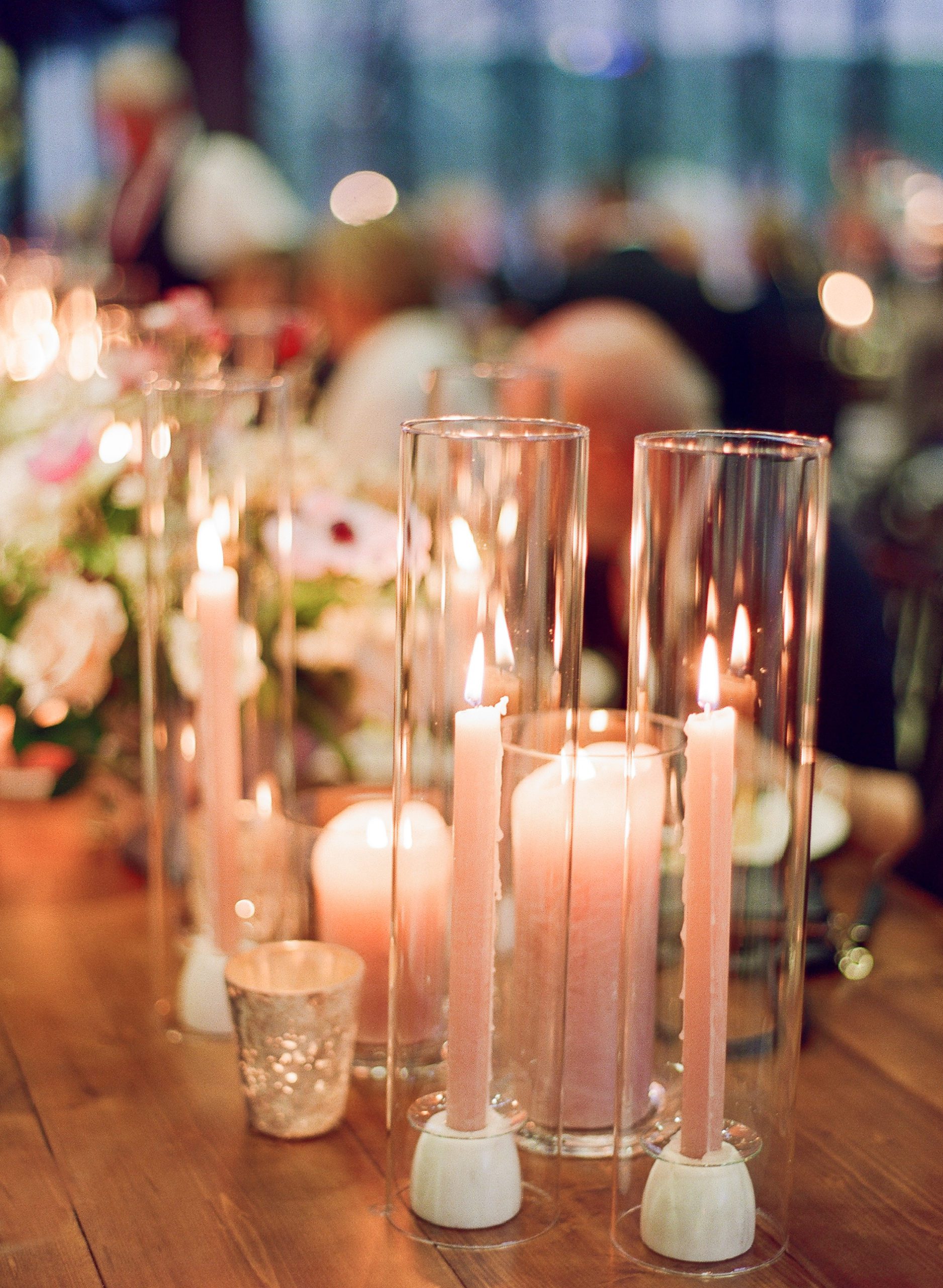 Wedding Reception Table Candles photo